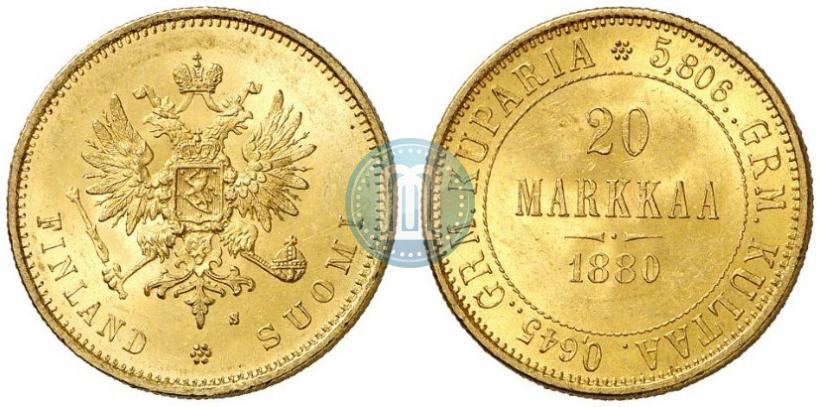 Picture 20 markkaa 1880 year S 