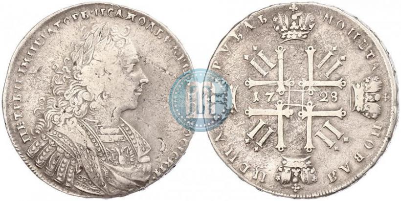 Фото 1 рубль 1728 года  "Тип 1728"