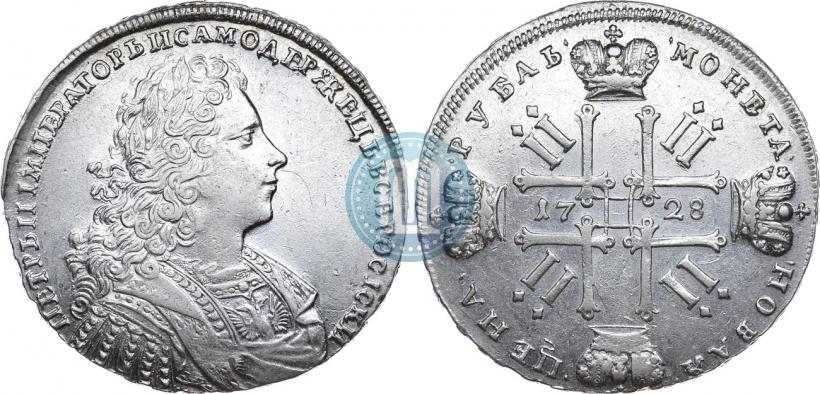 Фото 1 рубль 1728 года  "Тип 1728"