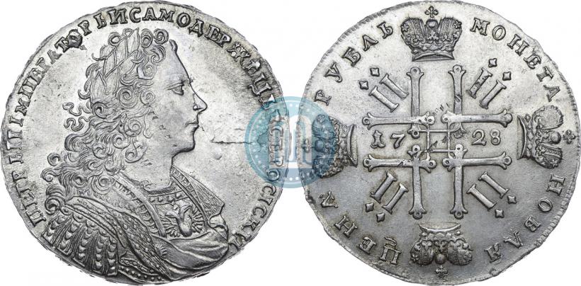 Picture 1 rouble 1728 year  "Type of 1728"