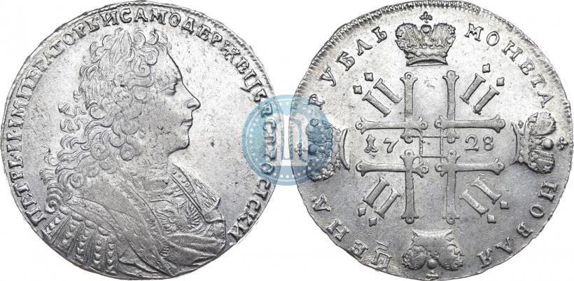 Фото 1 рубль 1728 года  "Тип 1728"