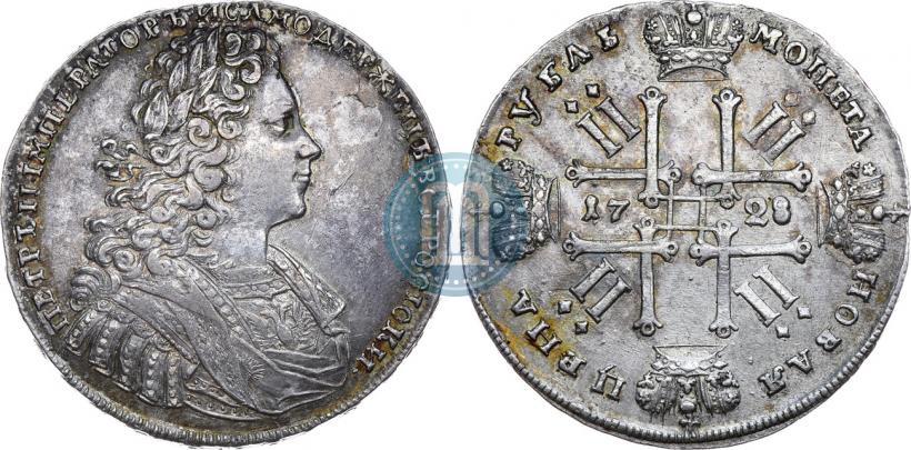Фото 1 рубль 1728 года  "Тип 1728"