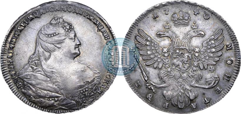 Picture 1 rouble 1740 year  "Moscow type"