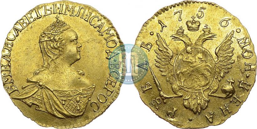 Picture 1 rouble 1756 year  