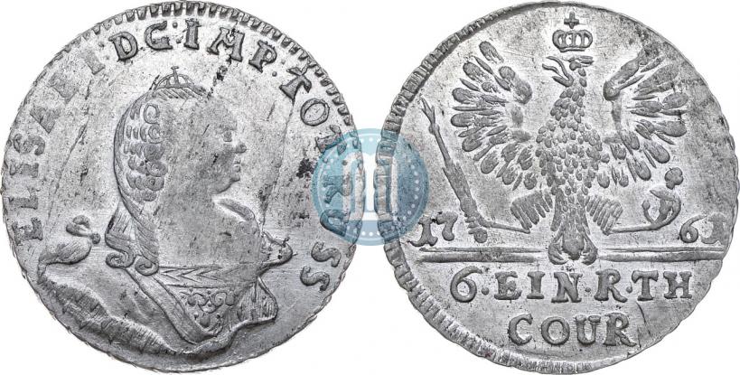 Picture 1/6 Thaler 1761 year  