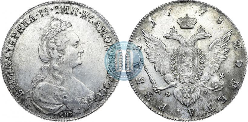 Picture 1 rouble 1778 year СПБ-ФЛ 