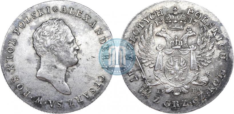 Picture 5 złotych 1817 year IB 