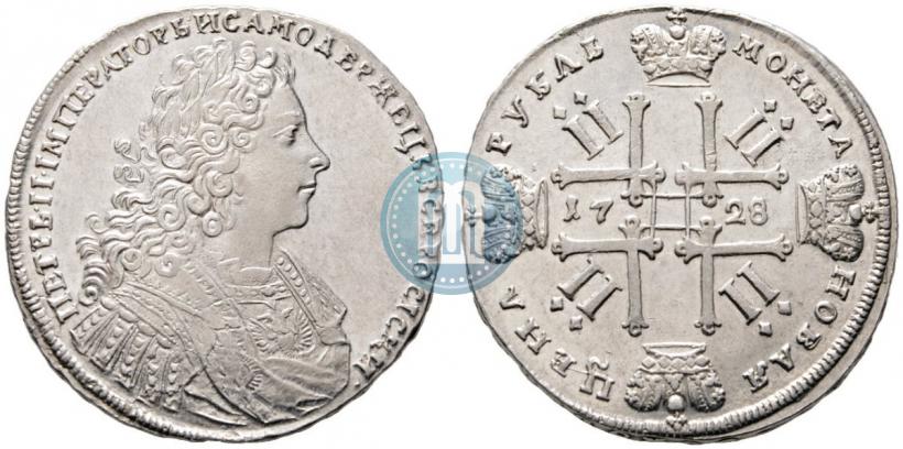 Picture 1 rouble 1728 year  "Type of 1728"