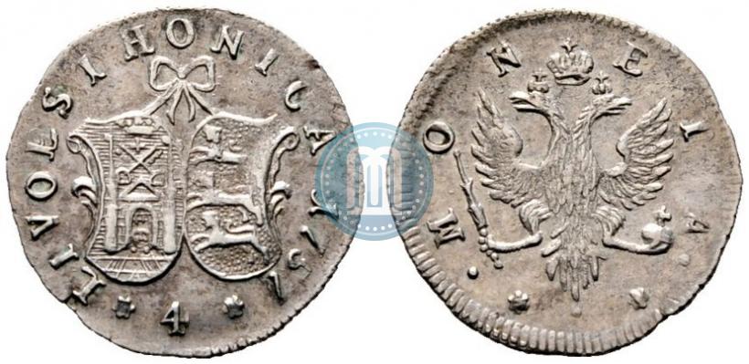 Фото 4 копейки 1757 года  "Ливонез"