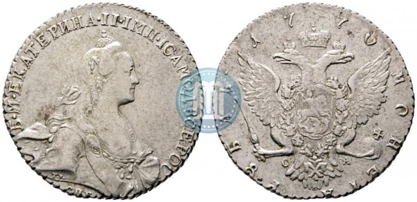 Фото 1 рубль 1770 года СПБ-СА 