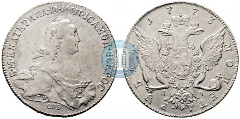 Фото 1 рубль 1773 года СПБ-ЯЧ-Т.И. 