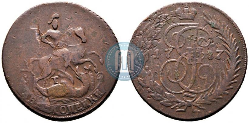 Фото 2 копейки 1787 года ТМ "Пробные"