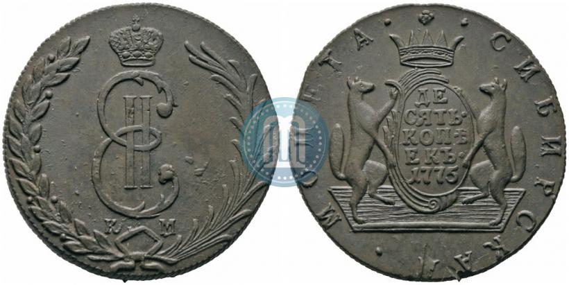 Picture 10 kopecks 1775 year КМ 