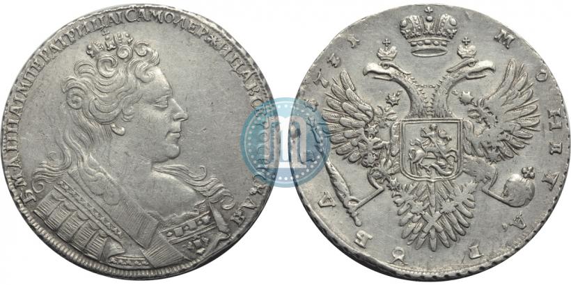 Picture 1 rouble 1731 year  