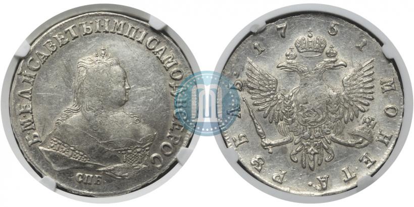 Picture 1 rouble 1751 year СПБ 