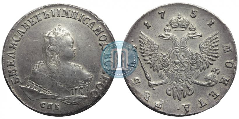 Picture 1 rouble 1751 year СПБ 