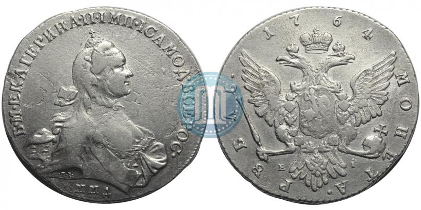 Picture 1 rouble 1764 year ММД-EI 