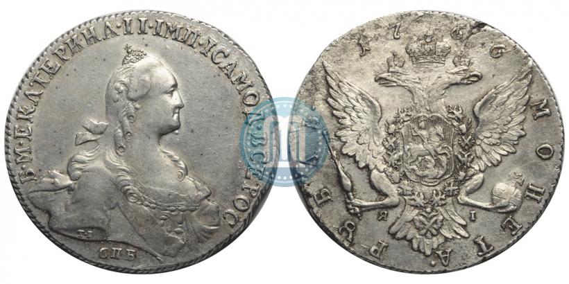 Picture 1 rouble 1764 year СПБ-СА 