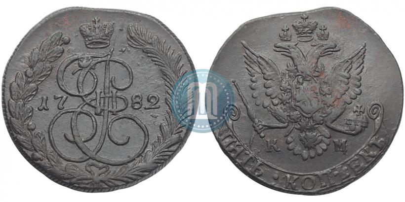 Picture 5 kopecks 1782 year КМ 