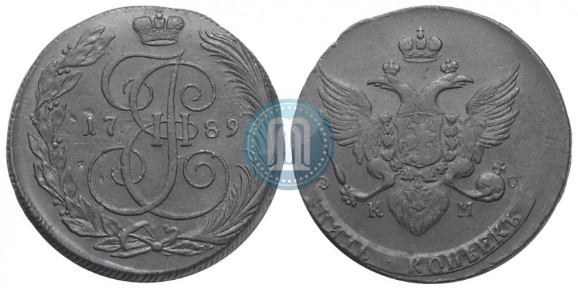 Picture 5 kopecks 1789 year КМ 