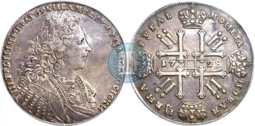 Picture 1 rouble 1728 year  "Type of 1728"
