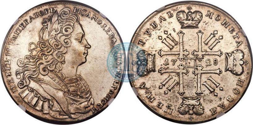 Picture 1 rouble 1728 year  "Type of 1727"