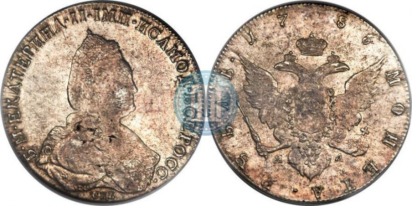 Picture 1 rouble 1785 year СПБ-ЯА 