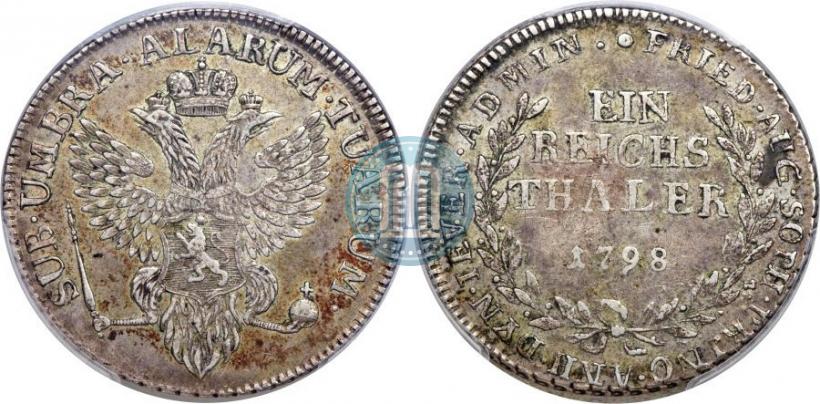 Фото Ein reichsthaler 1798 года  "Княжество Йевер"