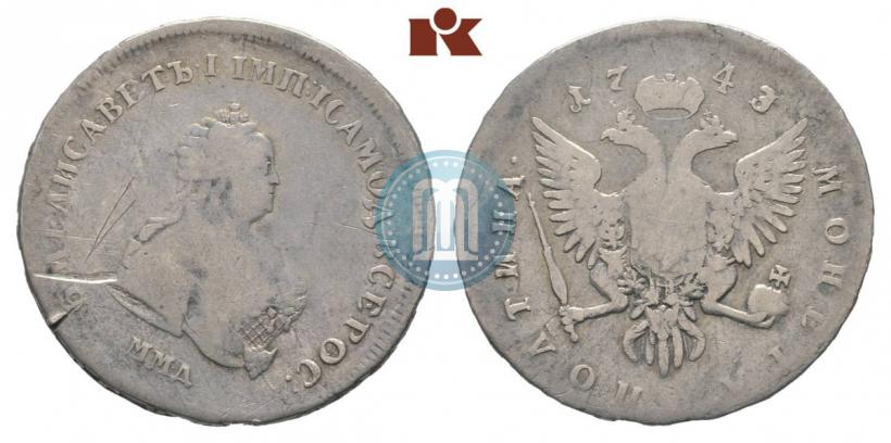 Picture Poltina 1743 year ММД 