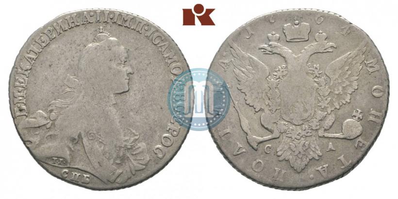 Фото Полтина 1764 года СПБ-СА 
