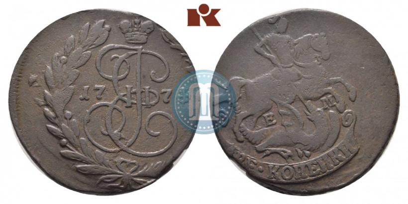 Picture 2 kopecks 1774 year ЕМ 