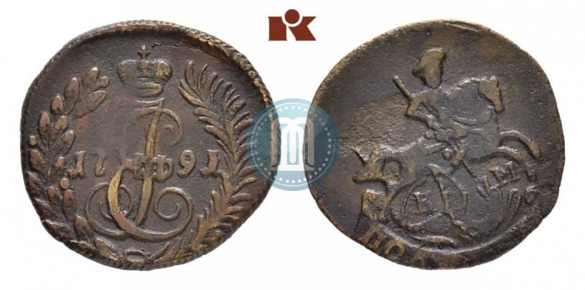 Фото Полушка 1791 года КМ 