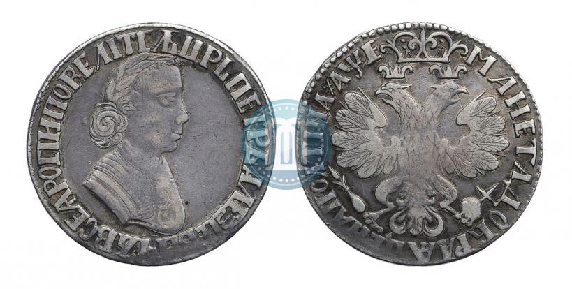 Фото Полтина 1705 года  "Портрет работы Ф. Алексеева"