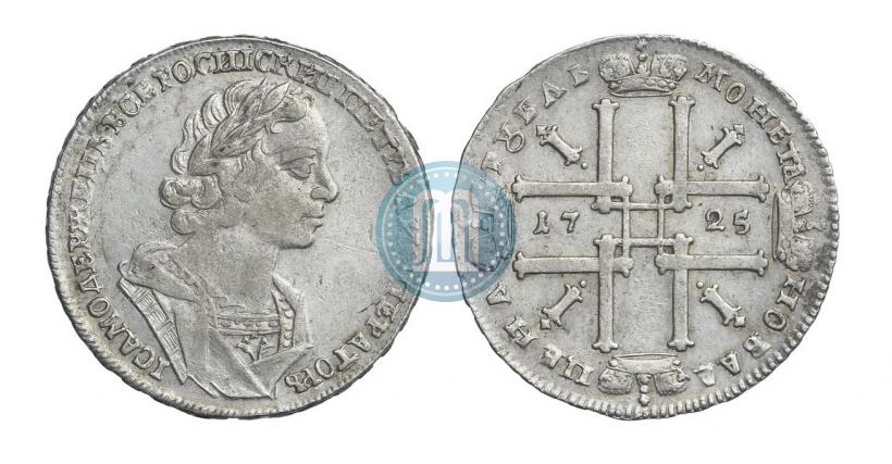 Picture 1 rouble 1725 year  "Portrait in ancient armour"