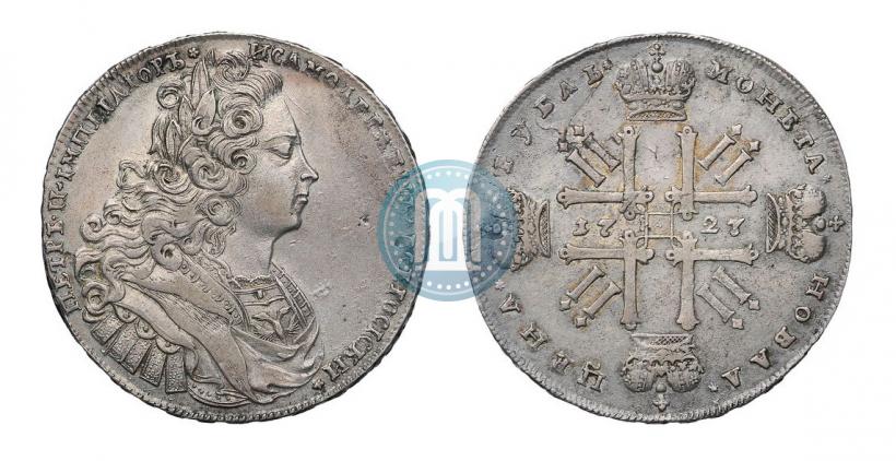 Picture 1 rouble 1727 year  "Moscow type"