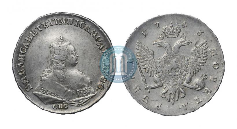 Picture 1 rouble 1743 year СПБ 