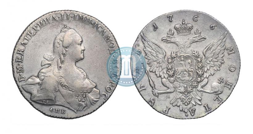 Picture 1 rouble 1766 year СПБ-ЯI 