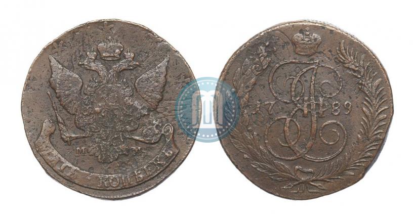 Picture 5 kopecks 1789 year ММ 