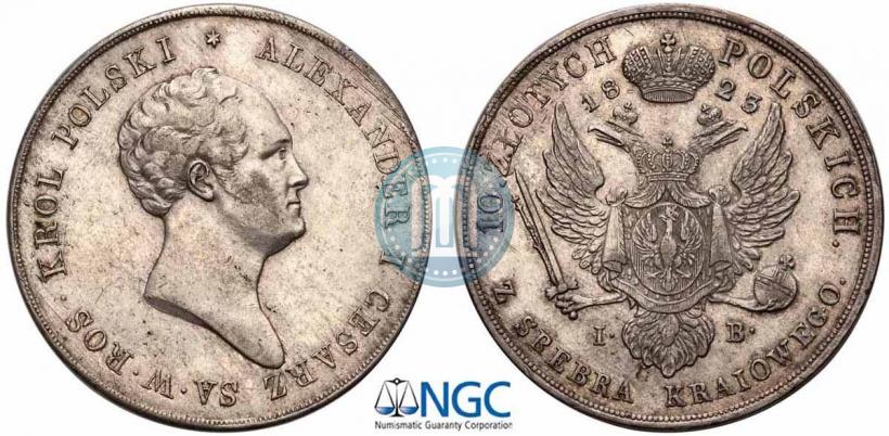 Picture 10 złotych 1823 year IB 
