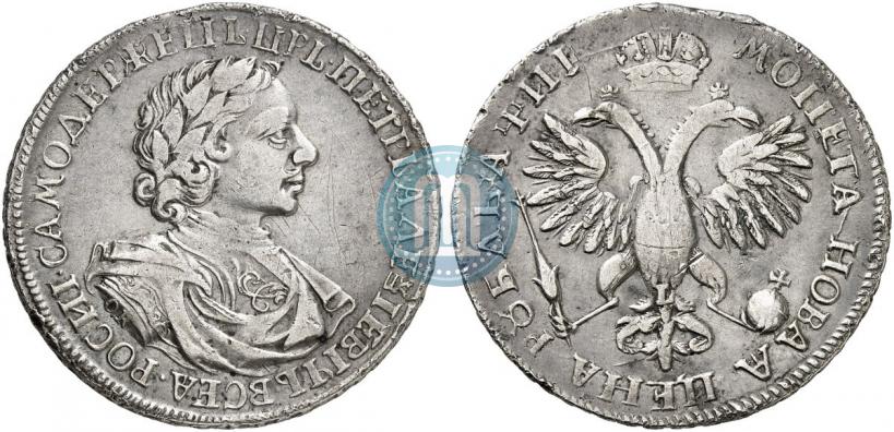 Фото 1 рубль 1718 года OK-L 
