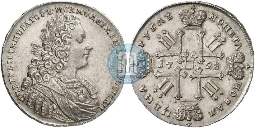 Picture 1 rouble 1728 year  "Type of 1728"