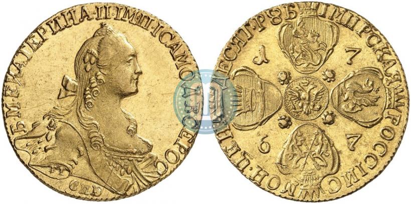 Picture 10 roubles 1767 year СПБ 