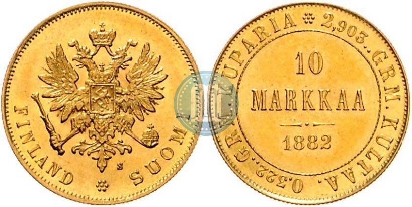 Picture 10 markkaa 1882 year S 