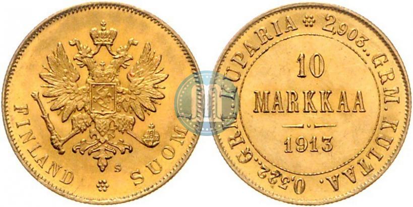 Picture 10 markkaa 1913 year S 