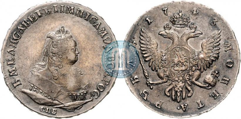 Picture 1 rouble 1743 year СПБ 
