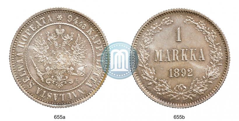 Picture 1 markka 1892 year L 