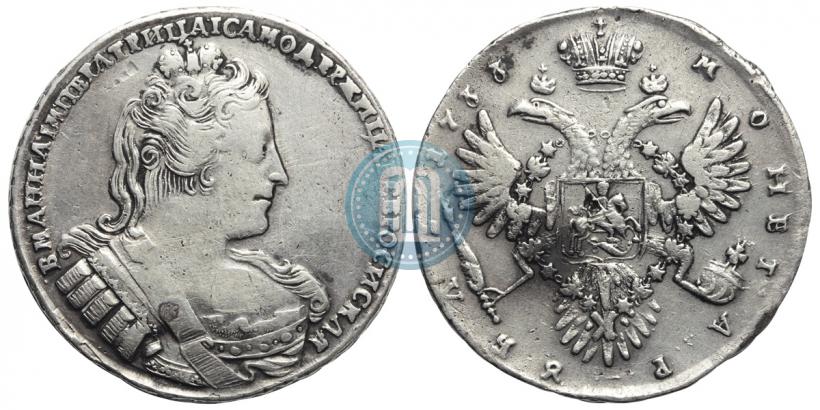 Фото 1 рубль 1733 года  