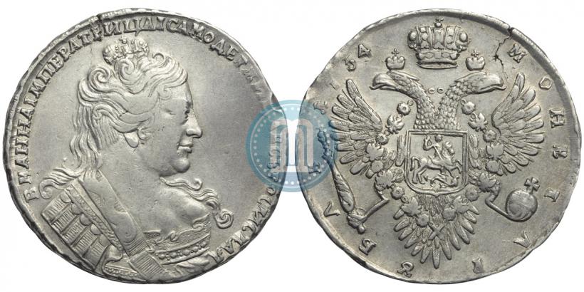 Picture 1 rouble 1734 year  "Type of 1732"