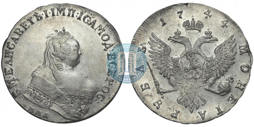 Picture 1 rouble 1744 year ММД 