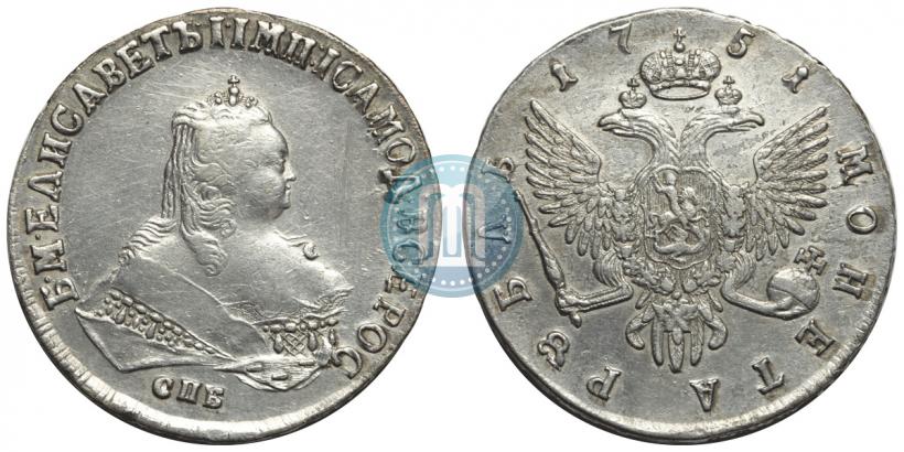 Picture 1 rouble 1751 year СПБ 